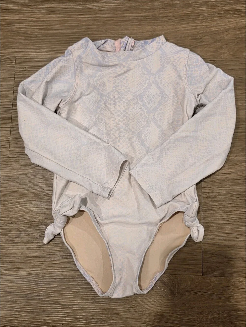 Shade Critters Girls 4T Long Sleeve One-Piece Rashguard Swimsuit Snake Print